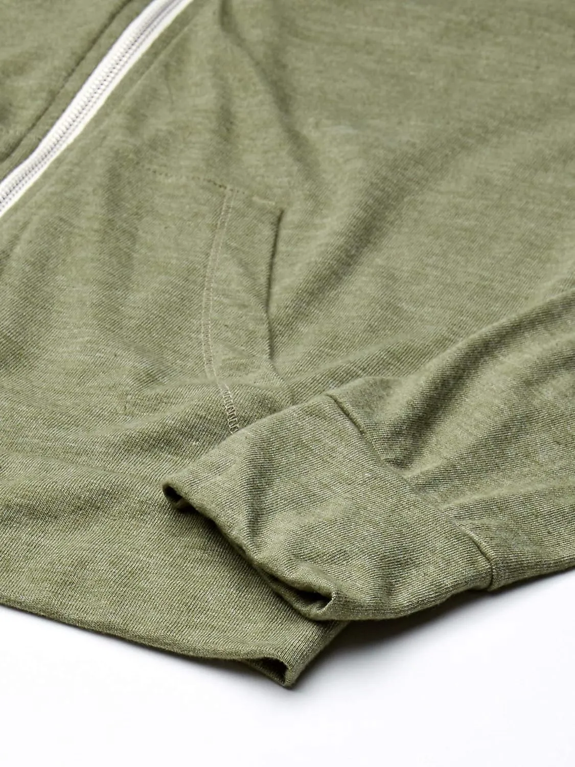 Alternative Men's Hoodie, Eco Zip Up Camo Triblend Jersey Hooded Sweatshirt