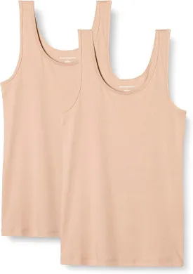 Amazon Essentials Women's Slim-Fit Tank Top, Pack of 2