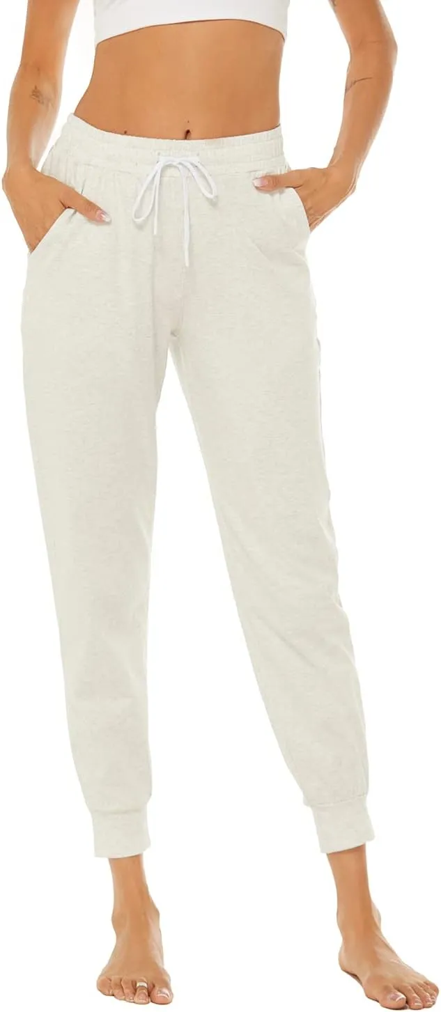 AvaCostume Women's Lightweight Cotton Sweatpants Yoga Joggers Lounge Casual Pants with Pockets