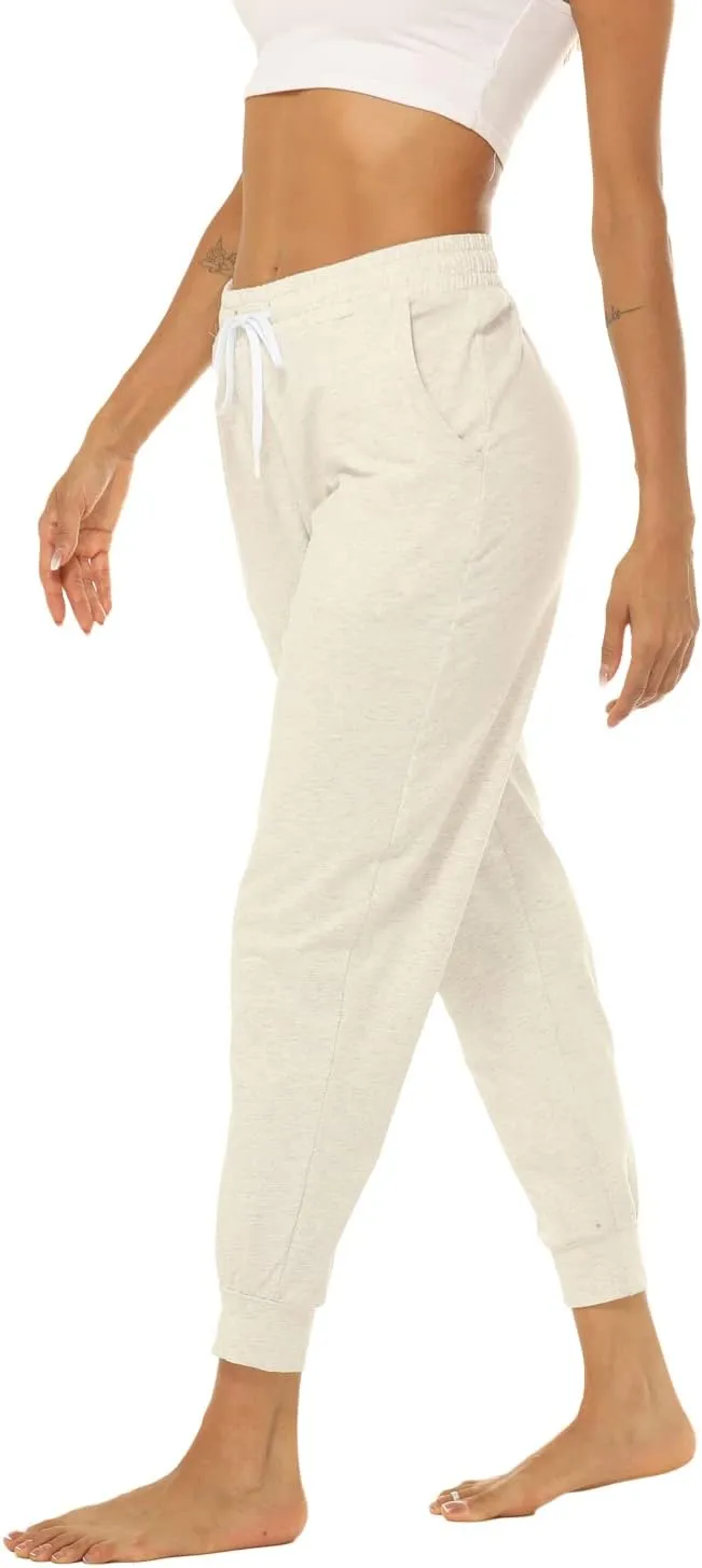 AvaCostume Women's Lightweight Cotton Sweatpants Yoga Joggers Lounge Casual Pants with Pockets