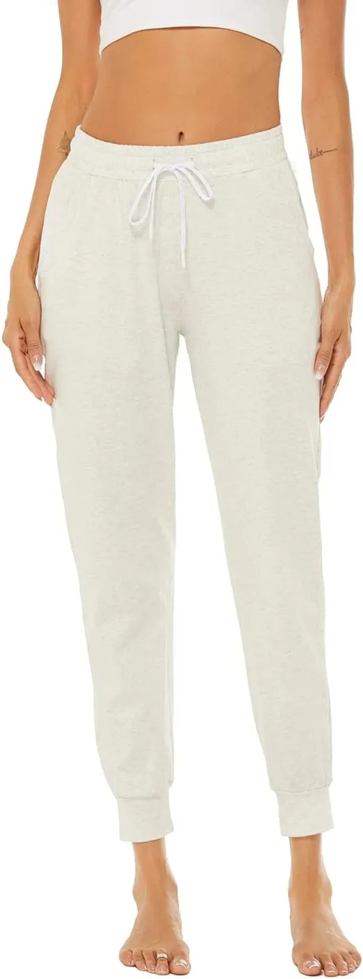 AvaCostume Women's Lightweight Cotton Sweatpants Yoga Joggers Lounge Casual Pants with Pockets