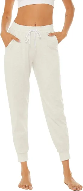AvaCostume Women's Lightweight Cotton Sweatpants Yoga Joggers Lounge Casual Pants with Pockets