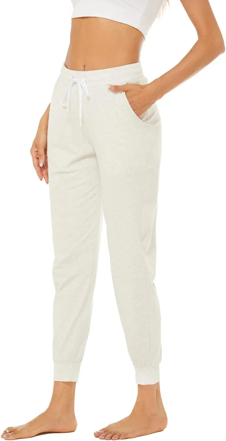 AvaCostume Women's Lightweight Cotton Sweatpants Yoga Joggers Lounge Casual Pants with Pockets