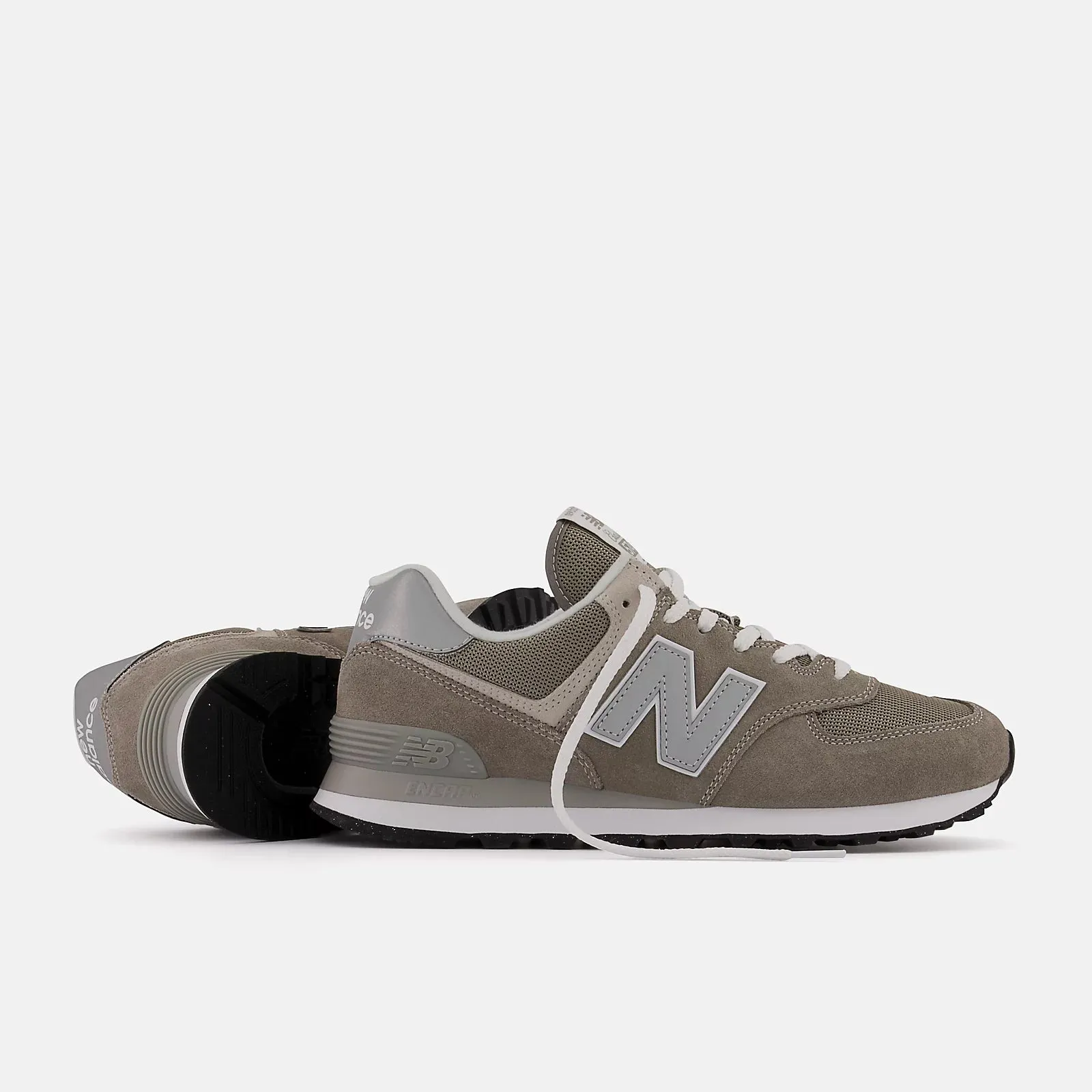 Classic 574 Gray with White Core Lifestyle Sneaker