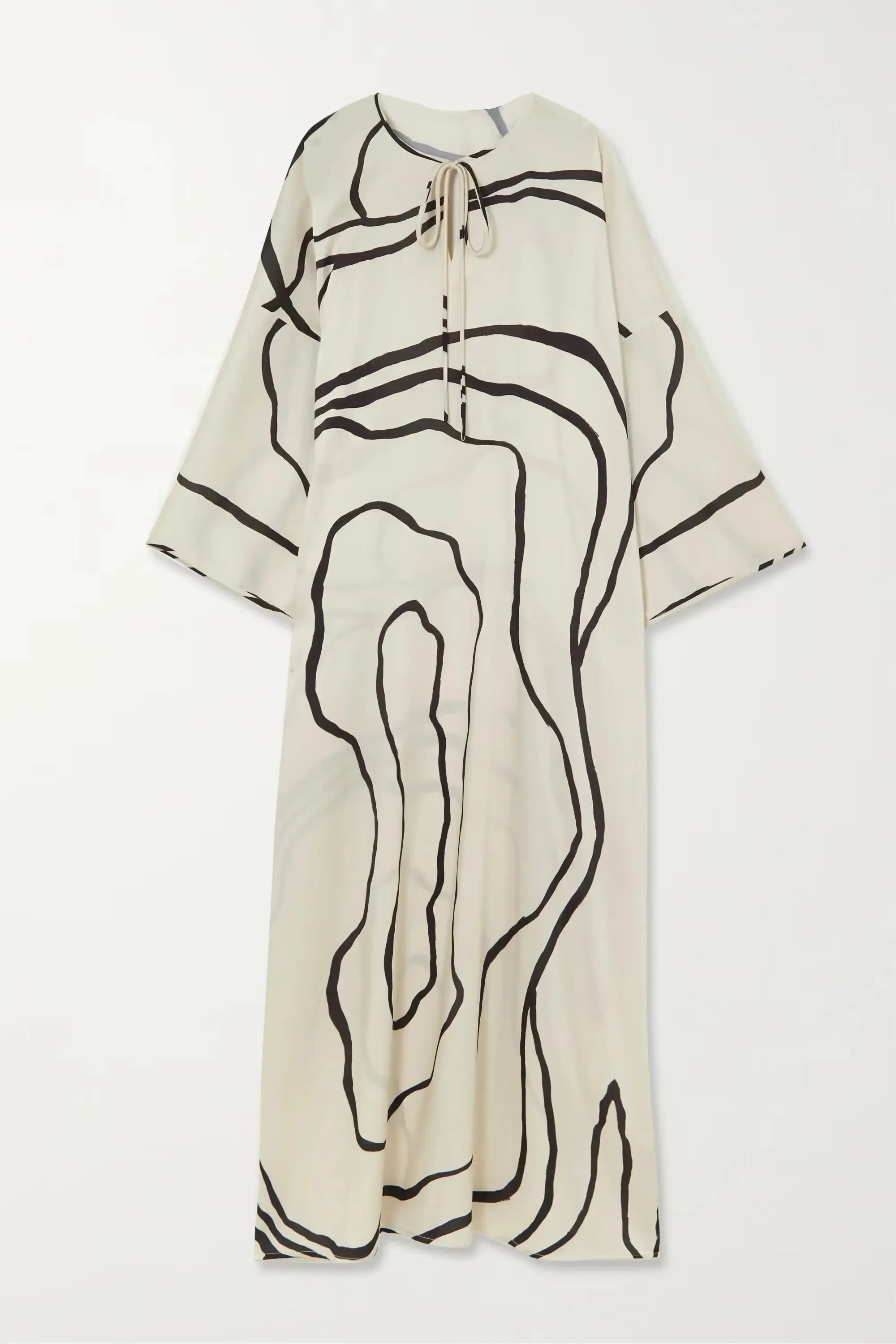 Classic Kaftan Stripe Pattern Dress