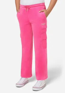 Comfy-Cute Velour Cargo Pant