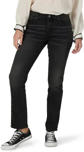 Lee Women's Ultra Lux Mid Rise Slim Fit Straight Leg Jean