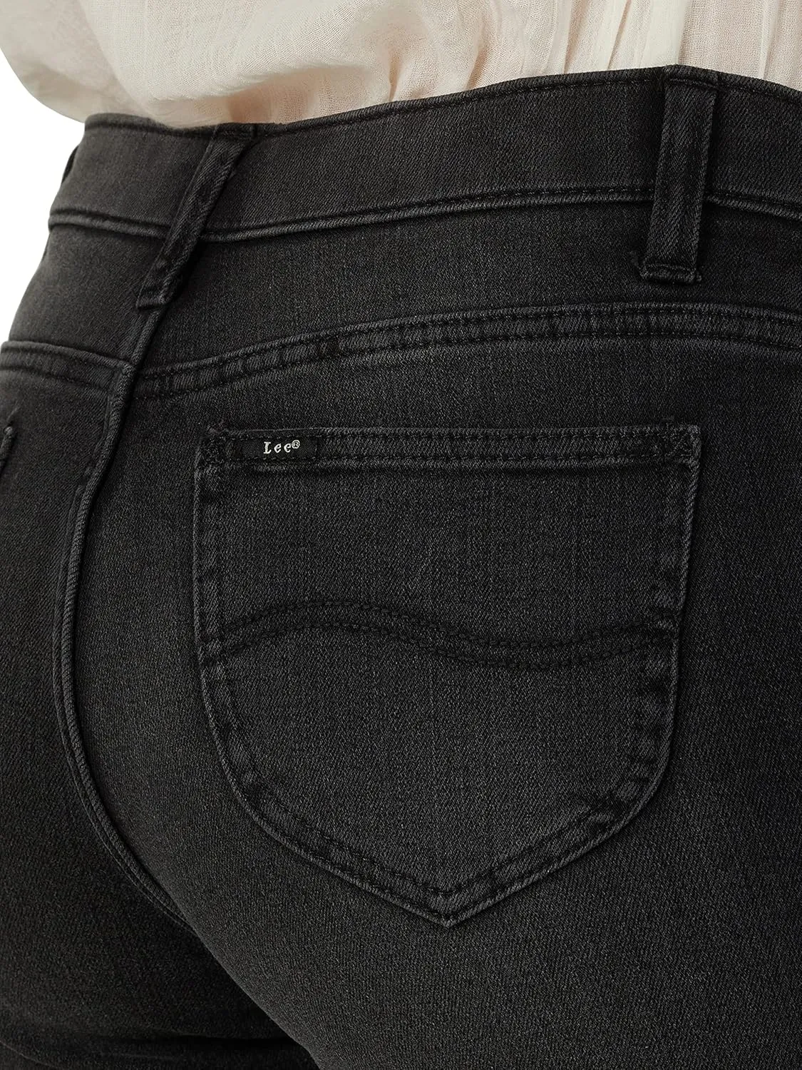 Lee Women's Ultra Lux Mid Rise Slim Fit Straight Leg Jean