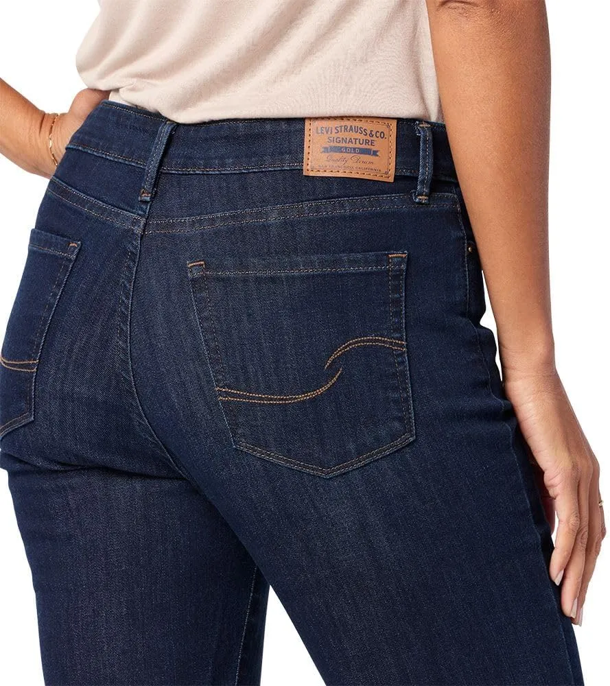 Levi Strauss Signature Gold Women's Mid-Rise Slim Fit Capris (Available in Plus Size)