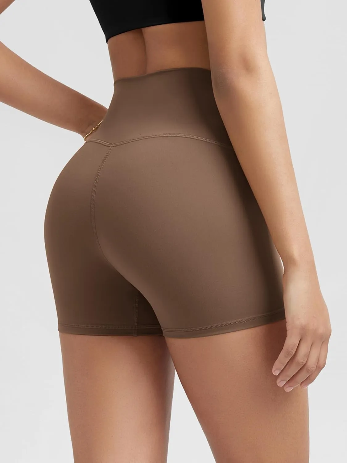 ODODOS ODLIFT Compression Shorts for Women, 4" / 6" / 8" / 10" High Waist Workout Biker Shorts with Inner Pocket