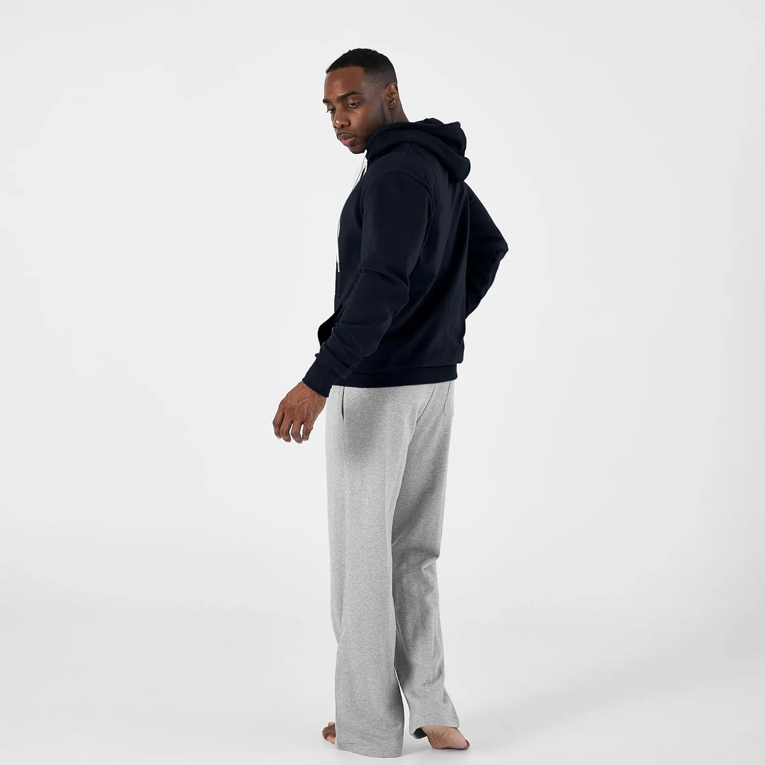 Ohoo Men's Zip Up Hoodie Lightweight Sweatshirt Full Zip Hooded Jacket