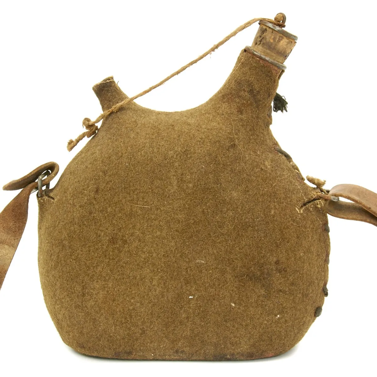 Original French WWI Named Model 1877 Canteen - Moroccan Unit Insignia