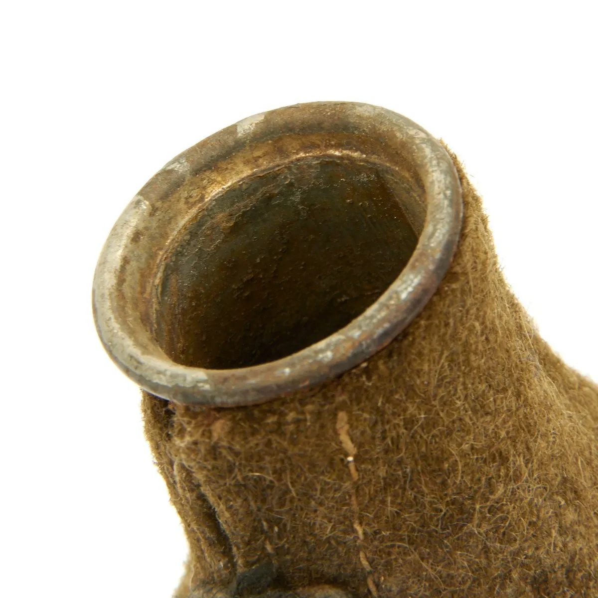 Original French WWI Named Model 1877 Canteen - Moroccan Unit Insignia