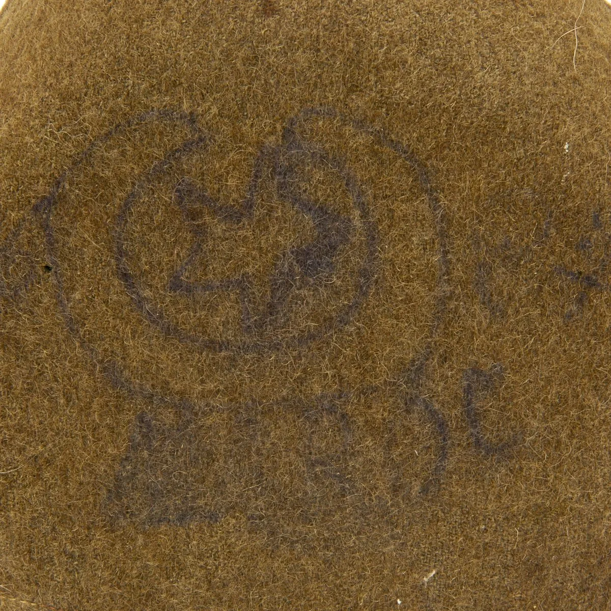 Original French WWI Named Model 1877 Canteen - Moroccan Unit Insignia