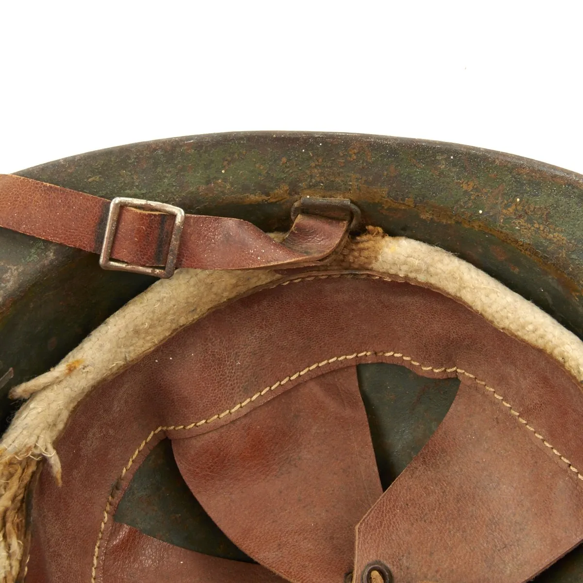 Original Italian WWI Medic French Made M1916 Adrian Helmet