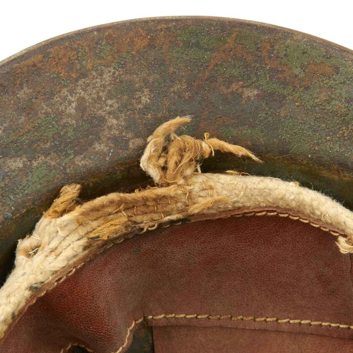 Original Italian WWI Medic French Made M1916 Adrian Helmet