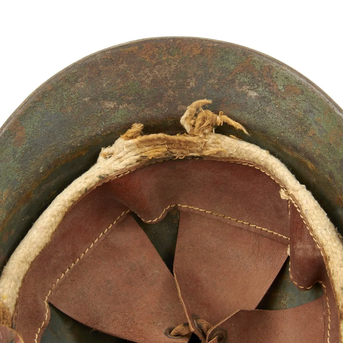Original Italian WWI Medic French Made M1916 Adrian Helmet