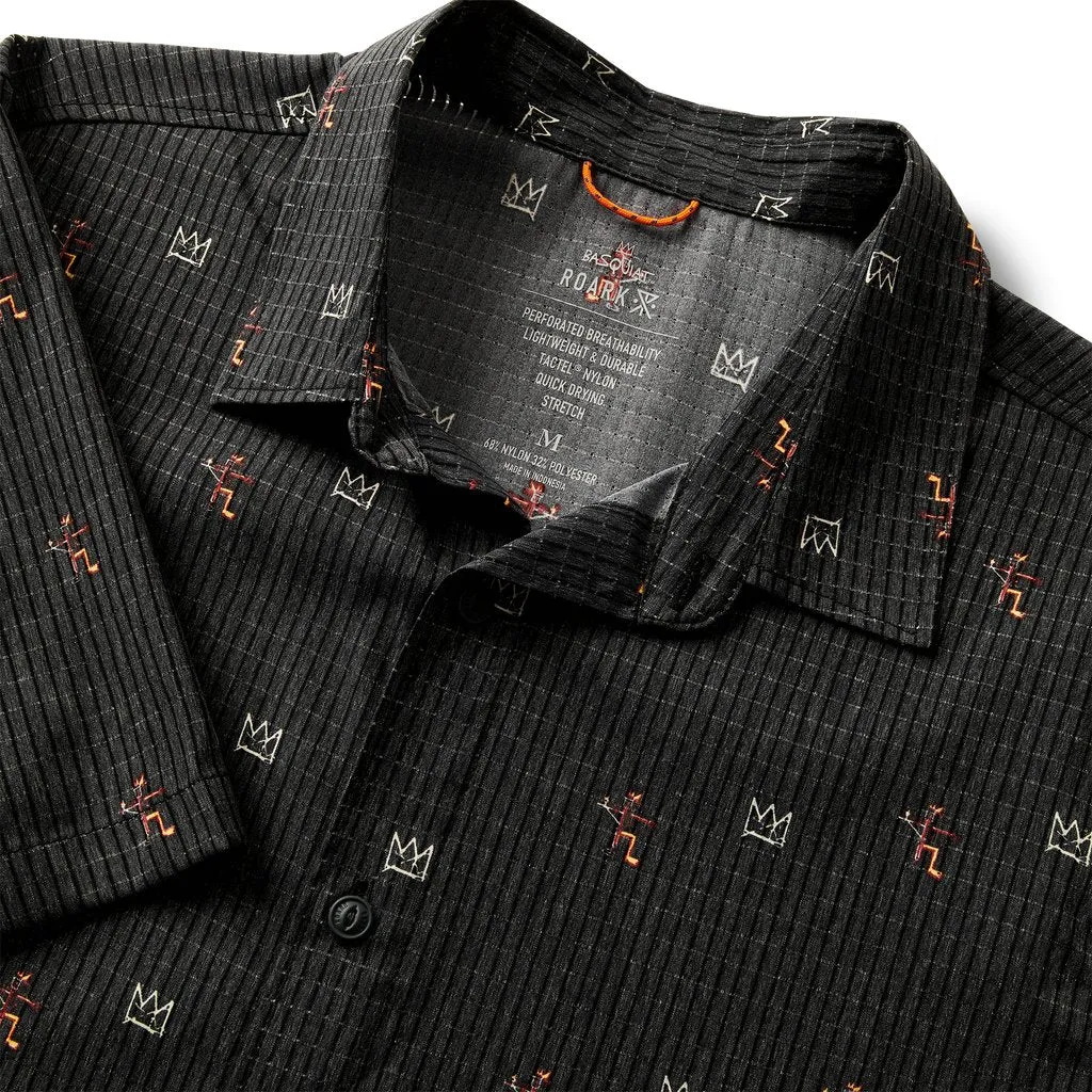Roark "Basquiat" Bless Up Breathable Stretch Button-Up Shirt | Basquiat Collection