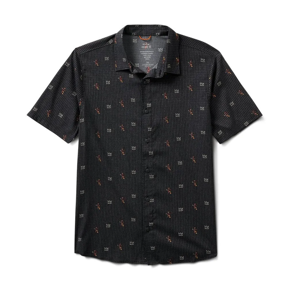 Roark "Basquiat" Bless Up Breathable Stretch Button-Up Shirt | Basquiat Collection