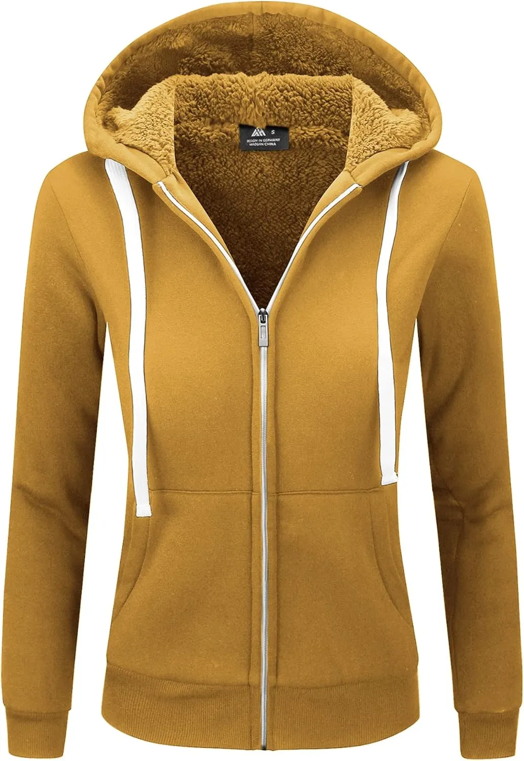 SWISSWELL Hoodies for Women Winter Fleece Sweatshirt - Full Zip Up Thick Sherpa Lined Hooded Jacket