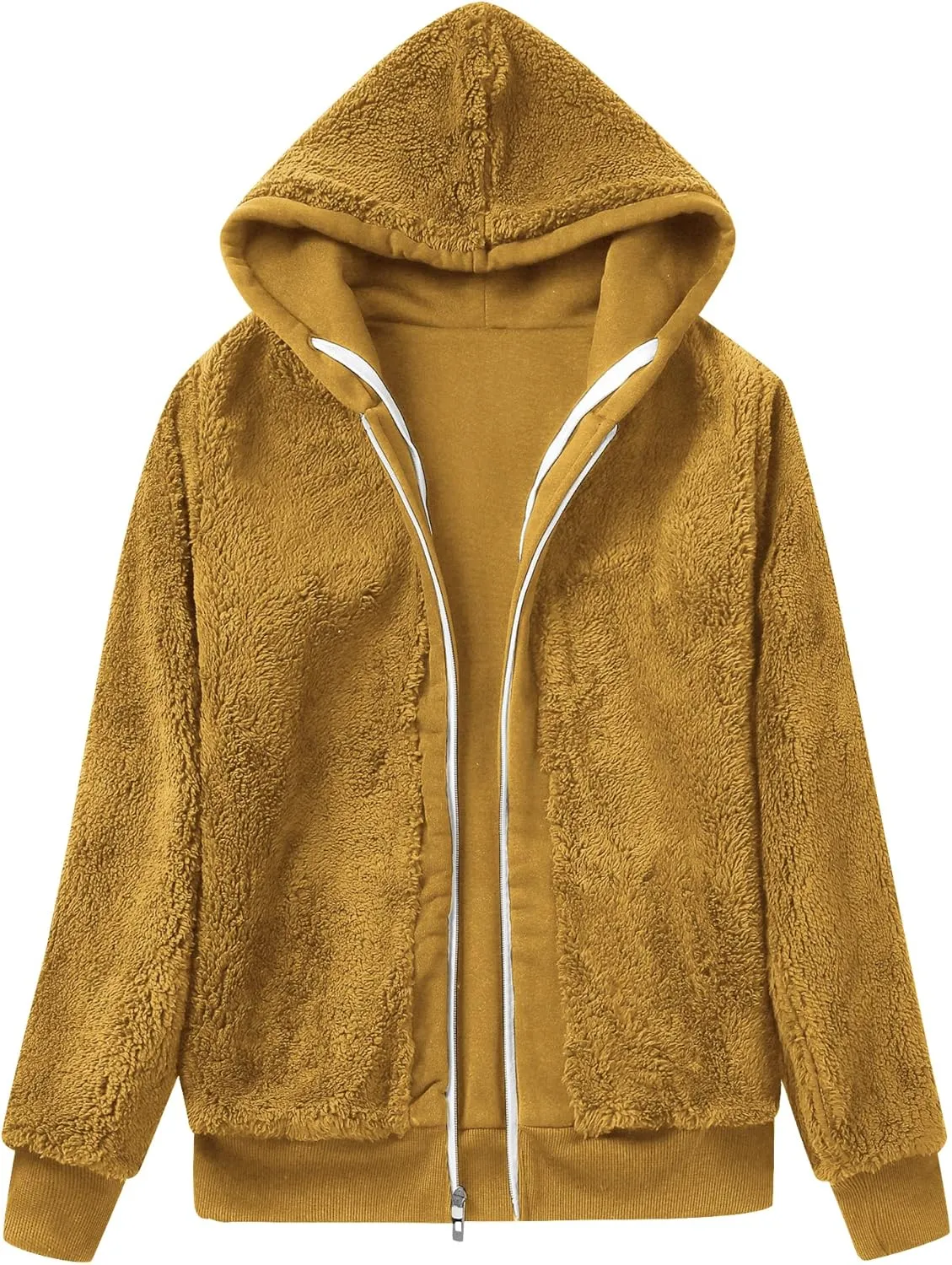 SWISSWELL Hoodies for Women Winter Fleece Sweatshirt - Full Zip Up Thick Sherpa Lined Hooded Jacket