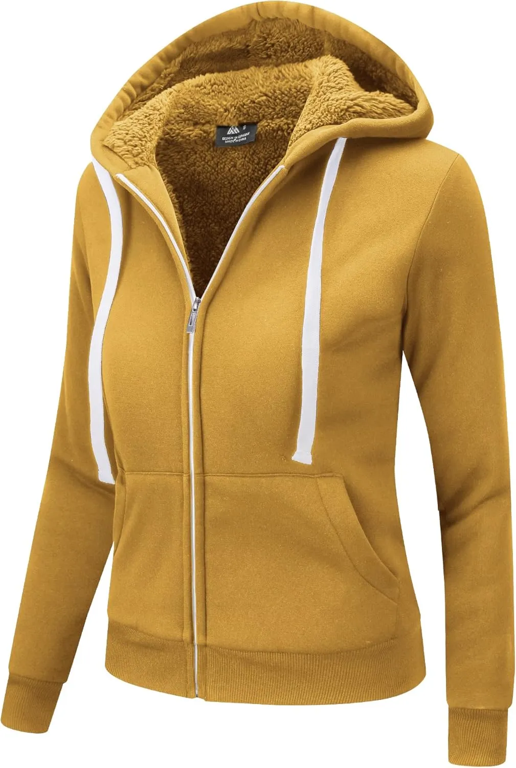 SWISSWELL Hoodies for Women Winter Fleece Sweatshirt - Full Zip Up Thick Sherpa Lined Hooded Jacket