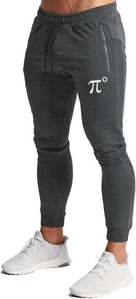 Wangdo Men's Joggers Sweatpants Gym Training Workout Pants Slim Fit with Zipper Pockets