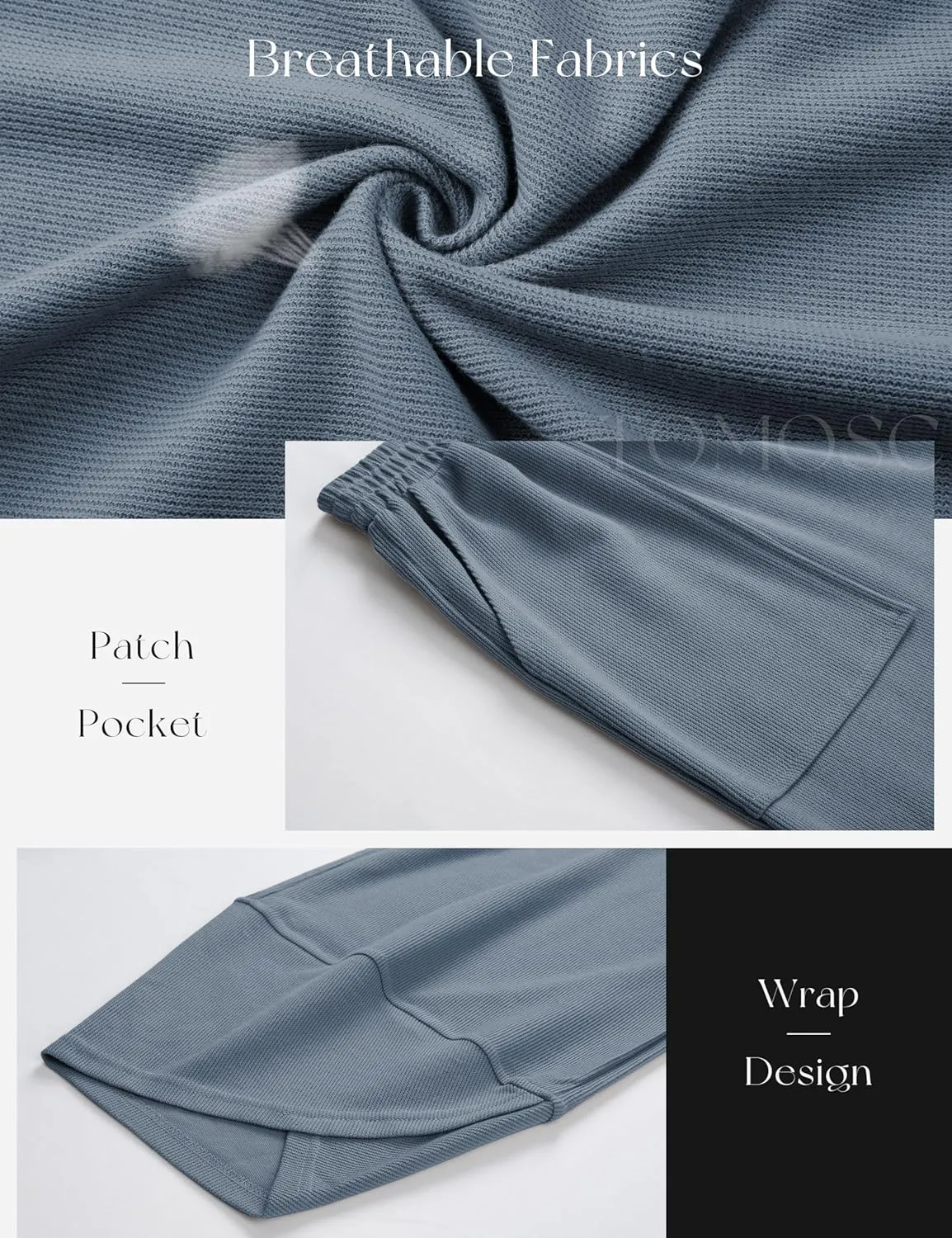 Womens Harem Pants Summer Casual 2025 Elastic Waist Palazzo Baggy Pants Wide Leg Sweatpants with Pockets