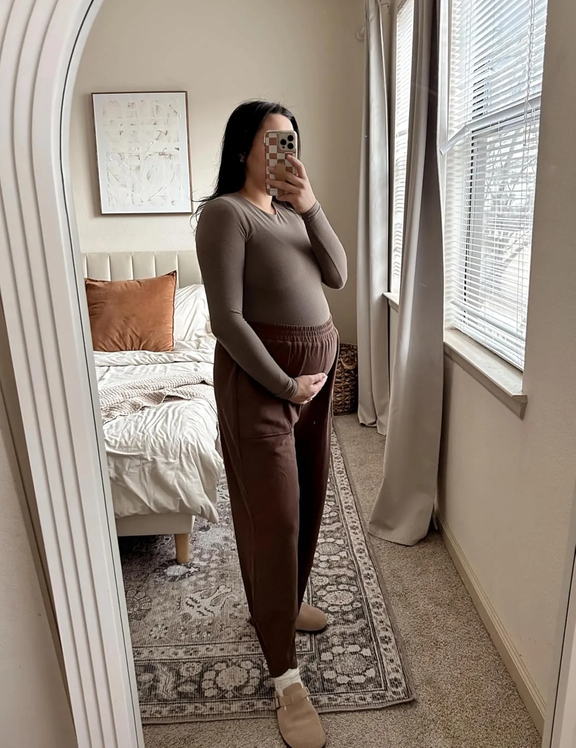 Womens Harem Pants Summer Casual 2025 Elastic Waist Palazzo Baggy Pants Wide Leg Sweatpants with Pockets